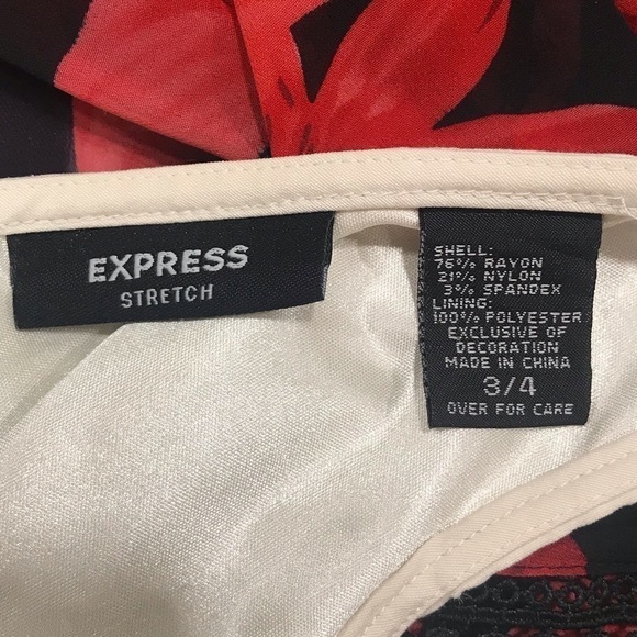 Express sleeveless fitted dress Size 3/4 - Picture 7 of 7